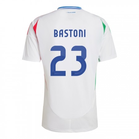 Camisola Itália Alessandro Bastoni 23 Equipamento Alternativa Euro 2024 Manga Curta